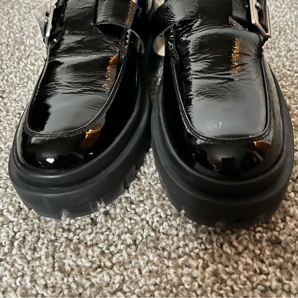 NWT Free People MacKenzie Loafer Black Patent 8/38.5 - Picture 4 of 10